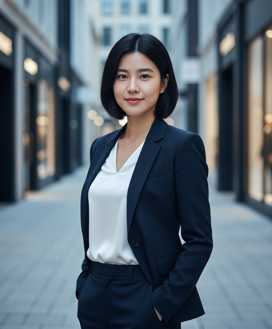 LinkedIn頭像示範-女性專業風