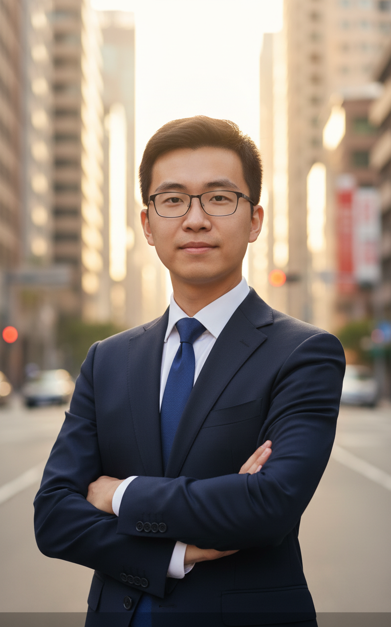 LinkedIn頭像示範-男性商務風