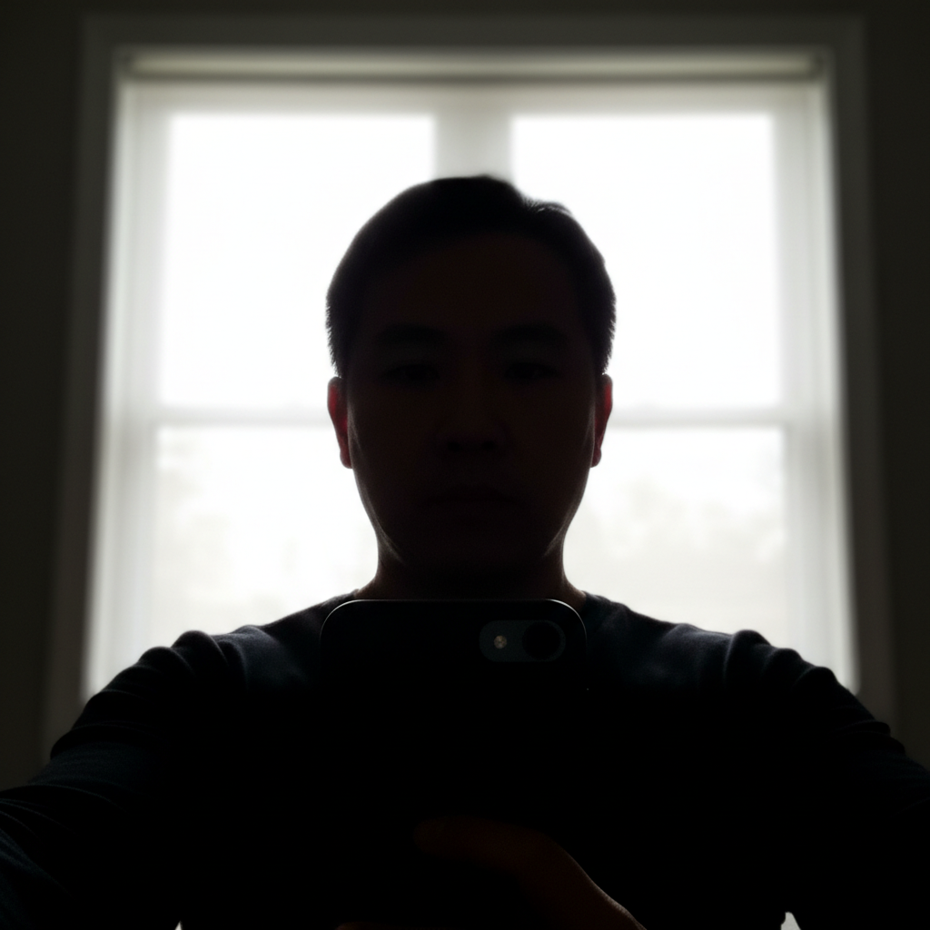 求職照錯誤：光線不足
